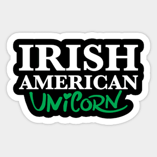 Irish American Unicorn Sticker